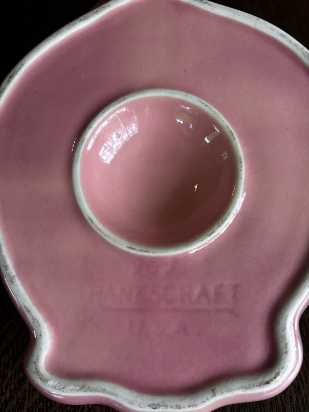 Vintage Hankscraft Pink Clown Baby Food Warmer Dish Divided Bowl - Picture 2 of 4